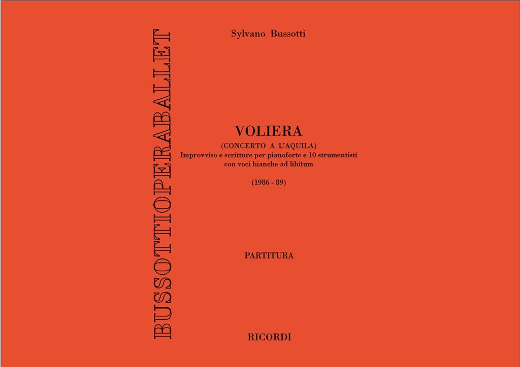 Voliera (Concerto A L'Aquila). Improvviso E